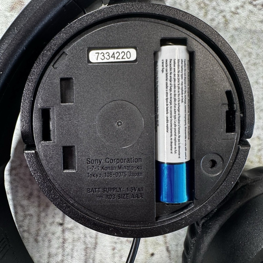 Sony MDR-ZX110NC Wired Noise Canceling On-Ear Headphones Black Tested - Picture 4 of 6